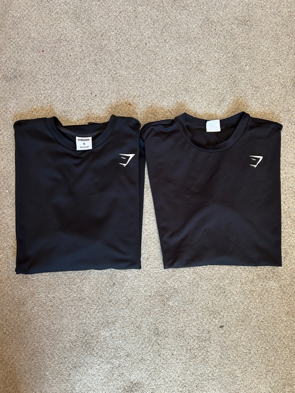 Men’s Gymshark Oversized Performance T-Shirt (Pair) - Size M - Black